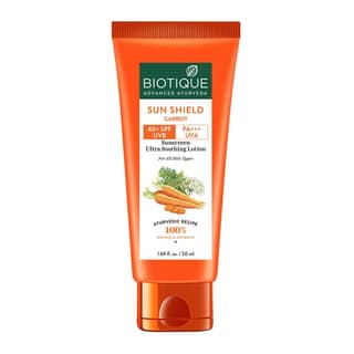 Biotique Sun Shield Carrot 40+SPF Sunscreen Lotion 50ml
