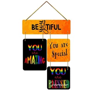 Charmor Beautiful Decorative Wooden Wall Hanger for Living Room | Bedroom | Home Decor | Office | Gifts (WH2907)