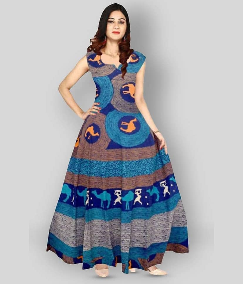 Frionkandy - Multicolor Cotton Women's A- line Dress ( Pack of 1 ) view 2
