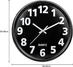 BLACK WALL CLOCK