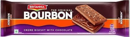 Britannia Bourbon Chocolate Cream Biscuits, 100 G