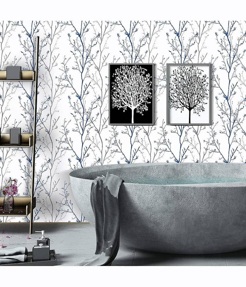 KRAMOX Self-Adhesive Wallpaper Waterproof Old Furniture Vinyl Stickers Wooden Door Wardrobe Desktop PVC Wall Papers