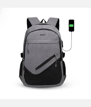 OMRON BAGS 28 Ltrs Polyester Backpack *For Men & Women ( Grey )