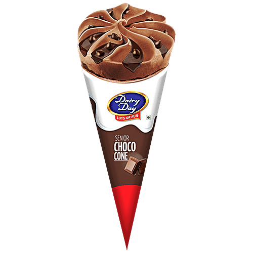 Dairy day Senior Choco Cone Ice Cream - Rich & Creamy, 120 ml