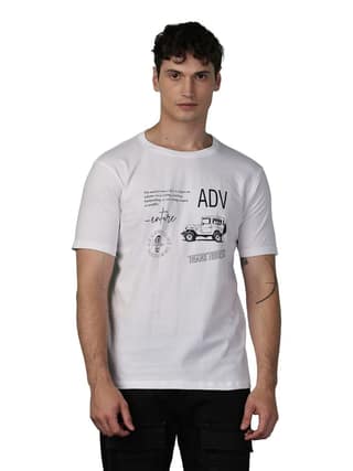 Cotton White Adventure T-Shirt
