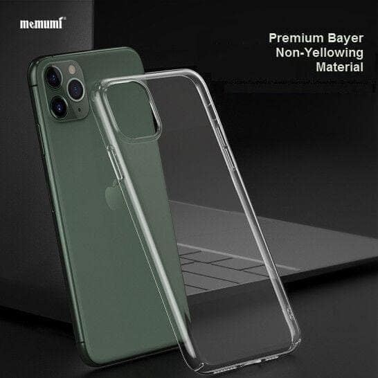 Memumi Brilliant Series Thin Fit Hard Back Cover for Apple 11 Pro Transparent White (5.8") view 2