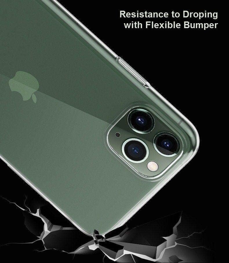 Memumi Brilliant Series Thin Fit Hard Back Cover for Apple 11 Pro Transparent White (5.8") view 3
