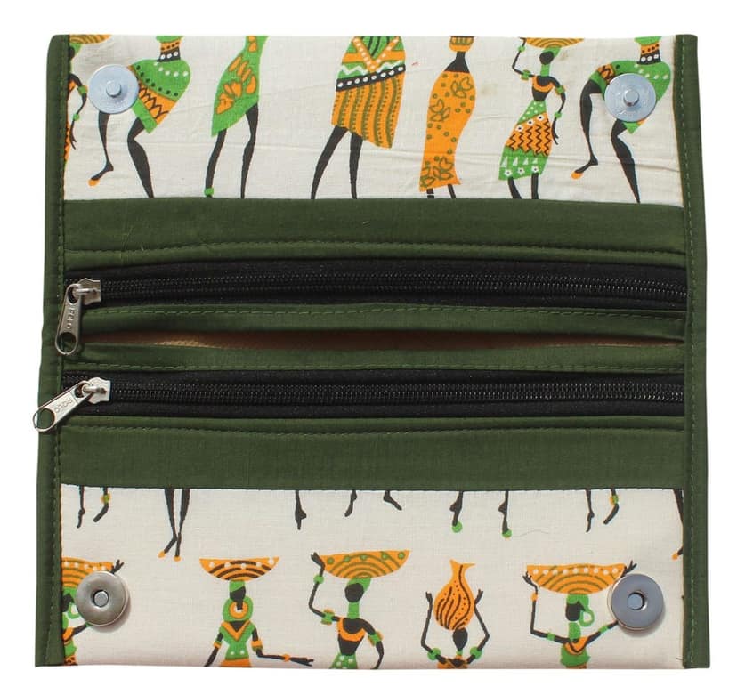 Mandhania Handcrafted Warli Print Women Wallet|Clutch|Ladies Purse Pack 2 view 4