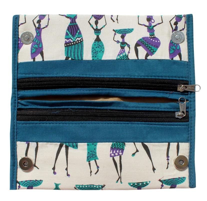 Mandhania Handcrafted Warli Print Women Wallet|Clutch|Ladies Purse Pack 2 view 5