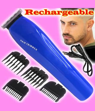 JMALL Rechargeable Clipper Blue Cordless Beard Trimmer With 40 minutes Runtime