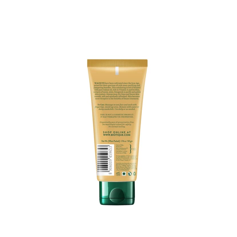 Biotique Walnut Exfoliating & Polishing Face Scrub 50g jar view 2