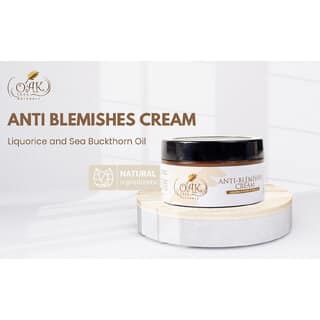 Oak Tree Naturals Anti Blemishes Cream, Anti Acne, Dark Spot & Acne Prone Skin (50 g)