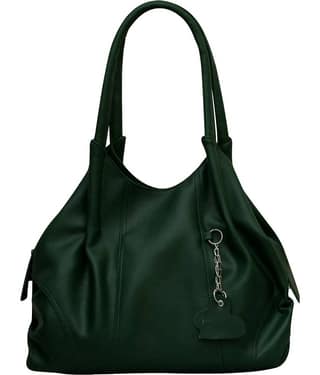 Fostelo - Green Faux Leather Shoulder Bag