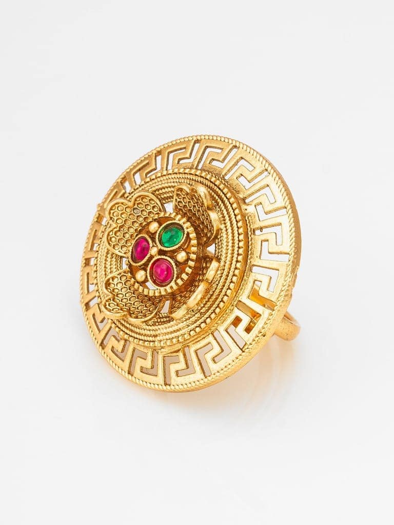 Morison Bold Spiral Gold Ring Redefine Modern Style view 2
