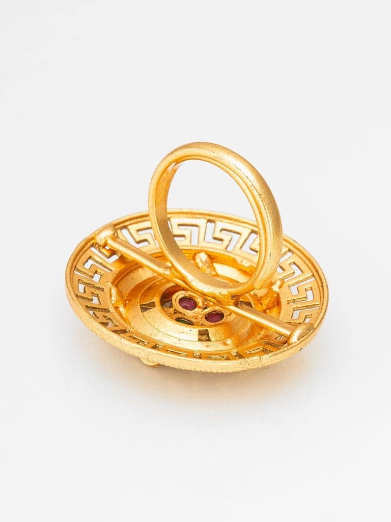 Morison Bold Spiral Gold Ring Redefine Modern Style view 3