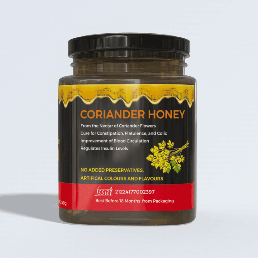Natural Coriander Honey - 250g | NMR Tested view 3