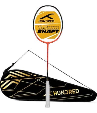 HUNDRED Multicolor Badminton Racquet ( Pack of 1 )