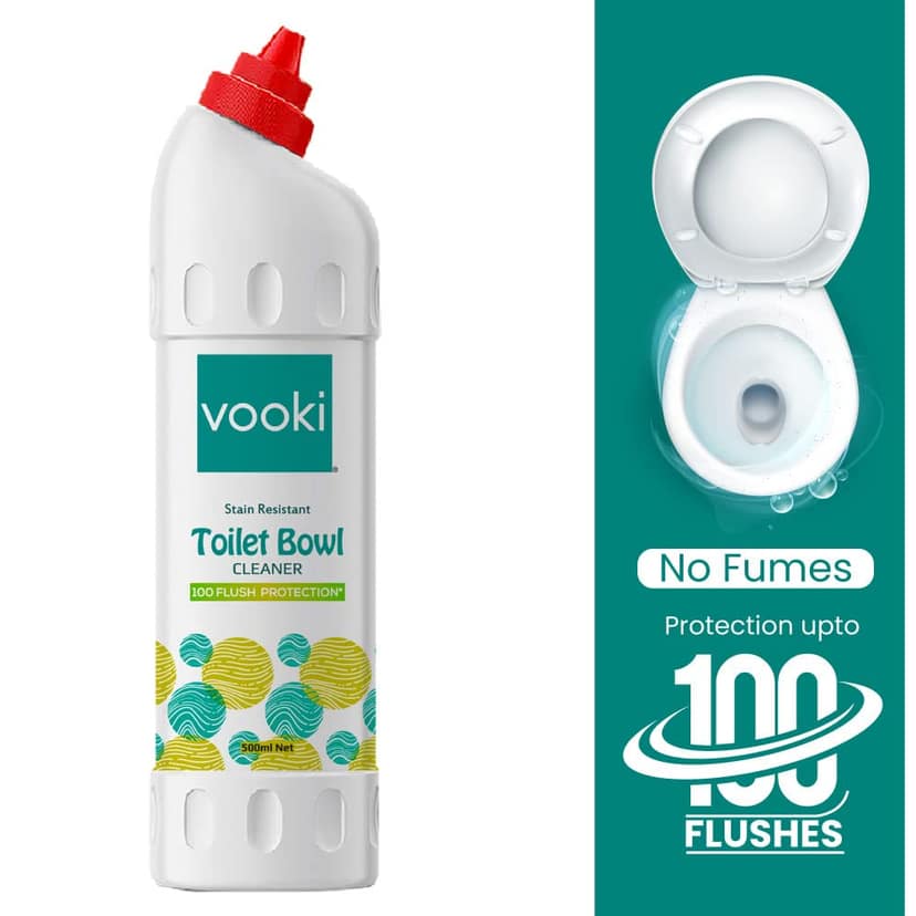 Vooki Ecofriendly Toilet Cleaner liquid 100 Flush Protection, 500ml - (Pack of 2)… view 2