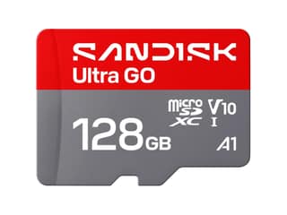 Sandisk SD Ultra Go MicroSD Card UHS-I, Up to 190MB/s, Full HD Video, Memory Card for Android Smartphones, Tablets - 128 GB