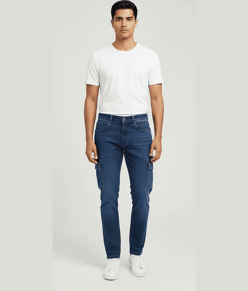 plounge Solid Men's Jeans - Blue ( Pack of 1 )