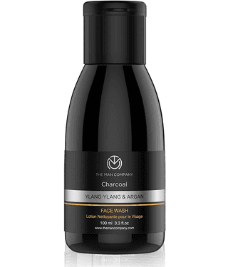 The Man Company Activated Charcoal Face Wash for Men | Ylang Ylang & Argan Essential Oils | Acne Oil Control | 100ml