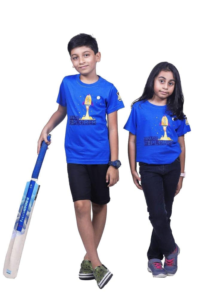 KUCHU Printed Kids T-Shirt | Space Explorer Theme | 10–11 Years | Breathable Cotton | Casual Wear | Graphic Tee | Comfortable Everyday Wear view 5
