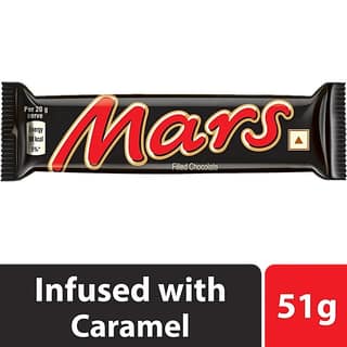 Mars Premium Chocolate Bar - Rich Fusion Of Light Nougat & Smooth Caramel, 51 G