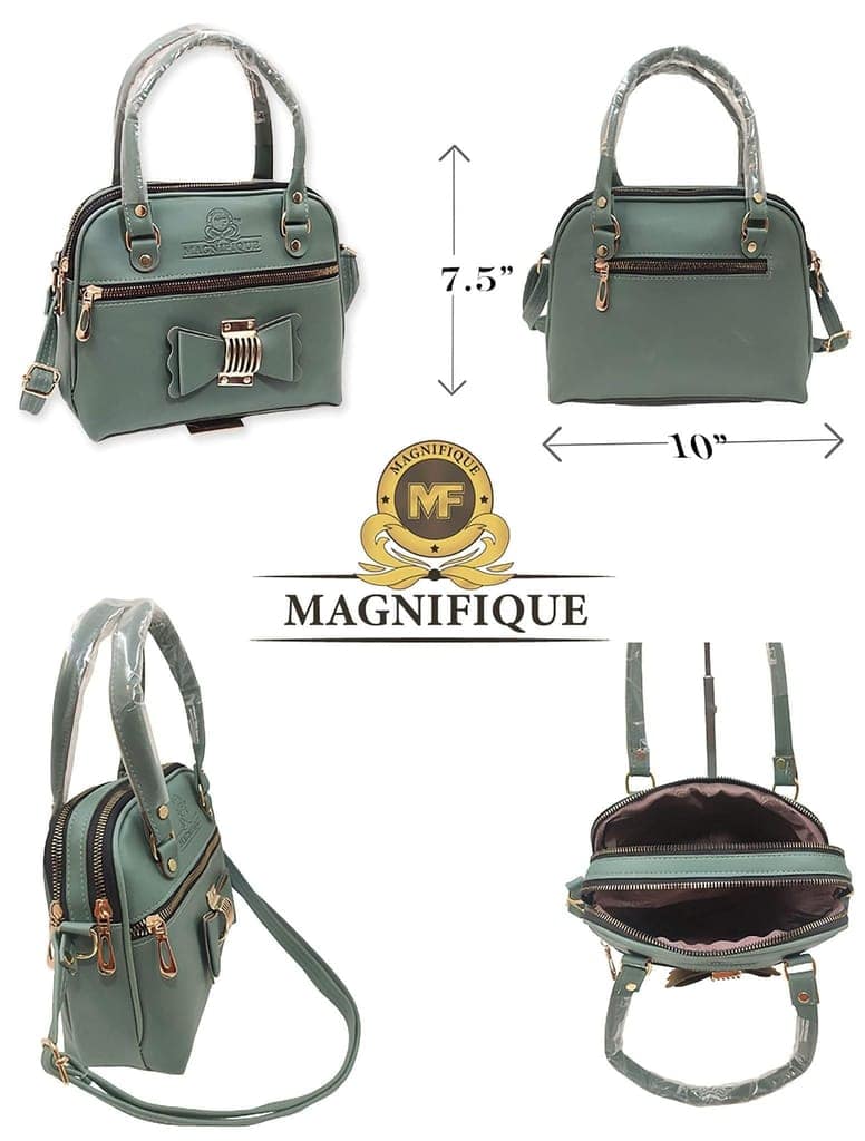 Magnifique Women's Hand/Sling/Side Bag/purse Polyurethane Western (Turquoise) view 3