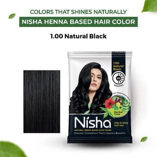 Nisha Hair Color Henna Based Hair Powder Dye For Hair Coloring 25gm each pack (Pack of 12) (300 g) view 2