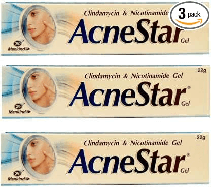 Acnestar Gel Anti-inflammatory Anti-bacterial For Acne Pimples Whiteheads And Blackheads (22 gm x Pack of 2)