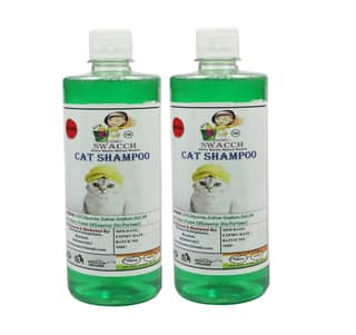 SWACCH CAT Shampoo (500ML) (Combo Pack of 2) NEEM ALOVERA