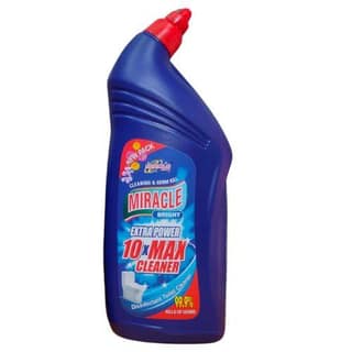 Miracle Extra Power 10x Max Toilet Bowl Cleaner, Disinfectant Liquid, 1000ml | PACK OF 2