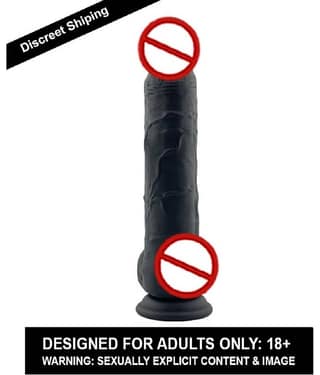12 Inch Pink Head Black A Shape Realistic Penis G-Spot Clit Dildo With Strong Suction Cup Suction dildo dicks toy silicon penis sexy products low price
