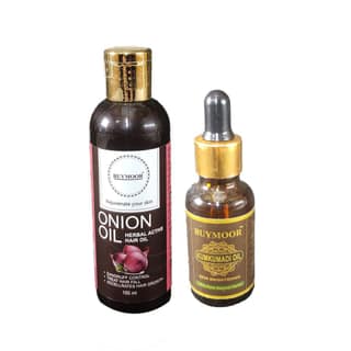 BUYMOOR ONION OIL AND KUMKUMADI OIL FOR MEN & WOMEN PACK OF 2