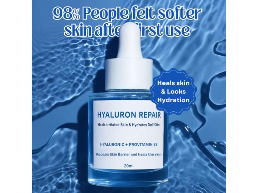 Hyaluronic Repair Healing Face Serum | Soft & Bouncy skin | Light-weight & Quick Absorbing | 20ml view 2