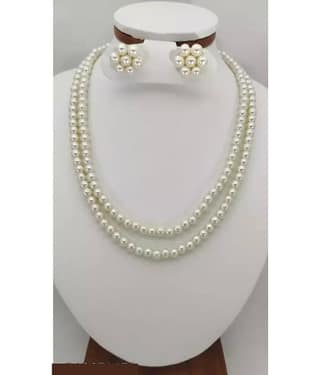 Samridhi DC Silver Alloy Necklace Set ( Pack of 1 )