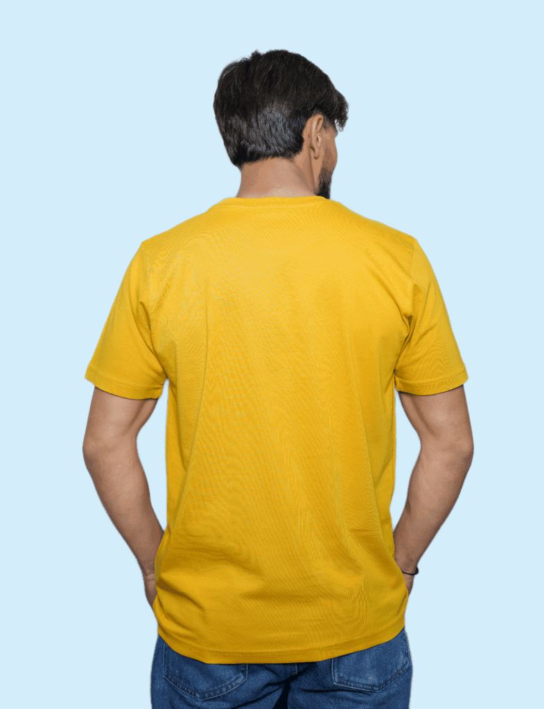 Premium Cotton Men's Classic Series Round Neck Half Sleeve T-Shirt by Rori | Solid Color | Made in India view 4