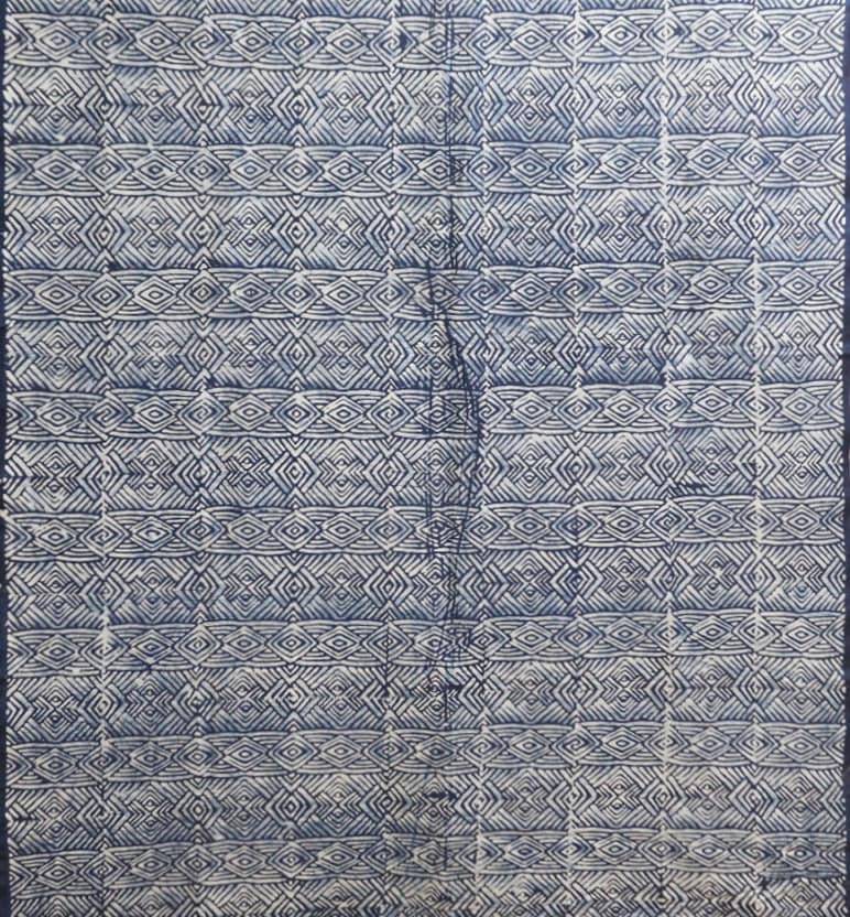 Handcrafted Batik Print Silk Cotton Dress Material (2.5 meter) view 2