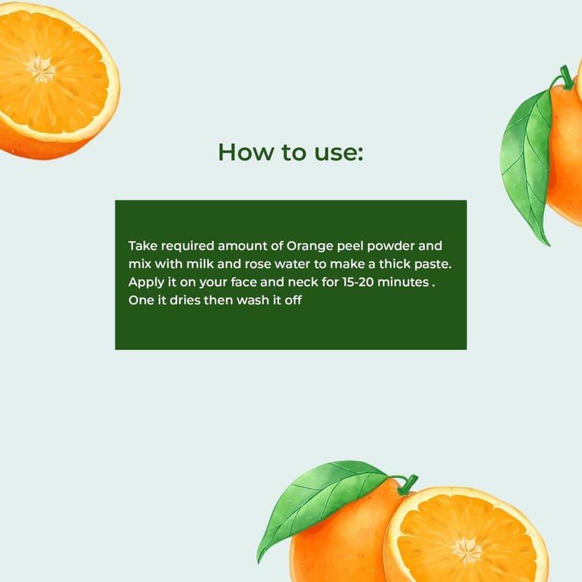 Marmee Orange Peel Powder – 100% Natural Face Pack for Bright & Clear Skin view 4