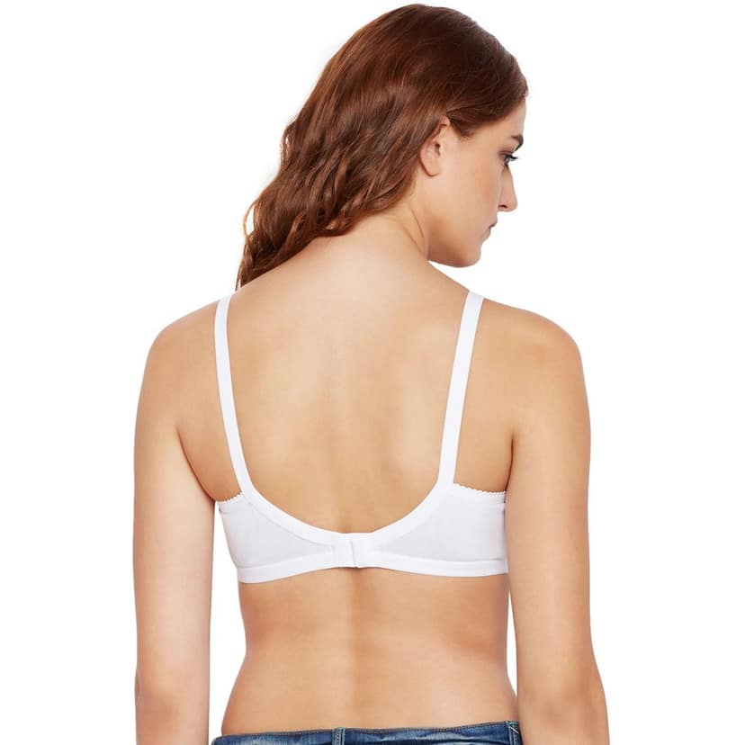 Bodycare Women Cotton Full Coverage Non Padded Regular Bra 5539-White view 3