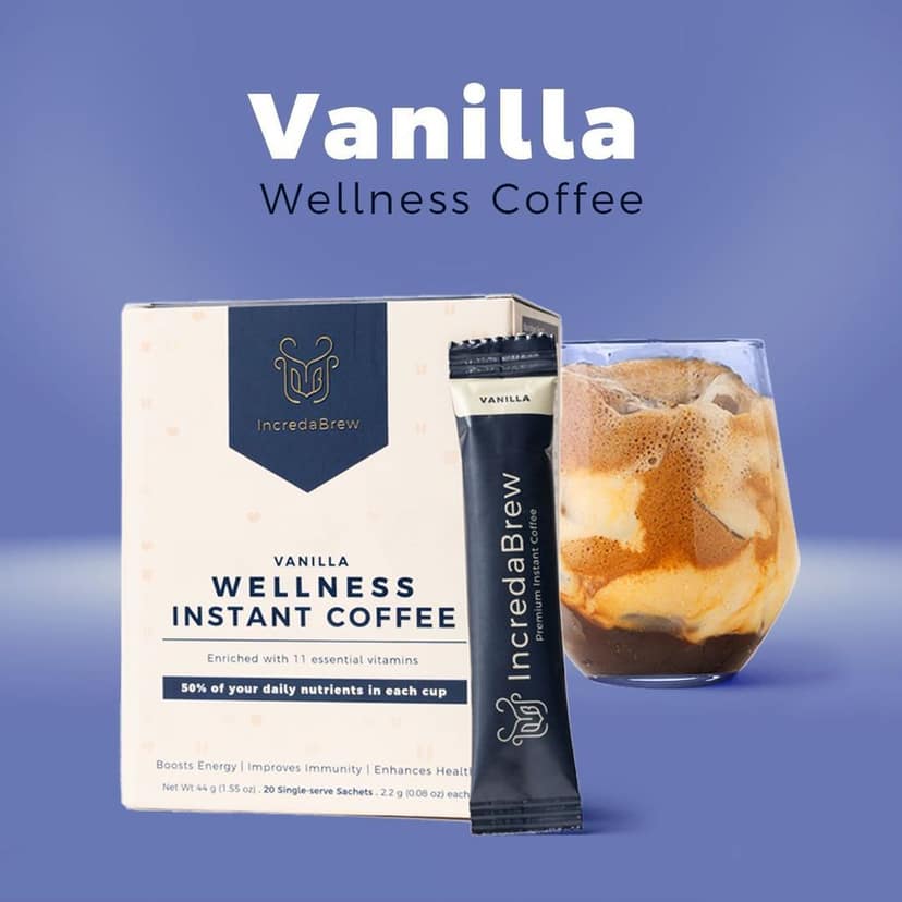 Vanilla Wellness Instant Coffee + Free Frother view 2