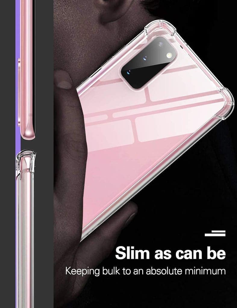 Faircost for Samsung Galaxy S20 Plus Back Cover Shockproof (Silicon| Transparent) view 3