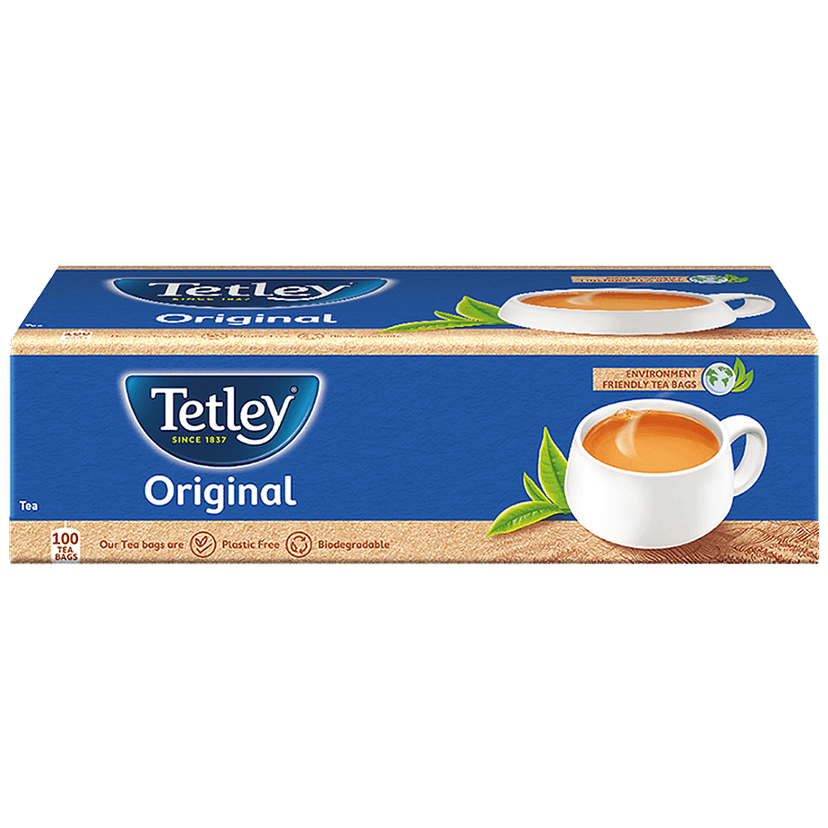 Tetley Black Tea - Original, Classic Assam Blend, Staple-Free, Environment Friendly Bags, 200 Gram (100 Bags X 1.7 Gram Each) view 2