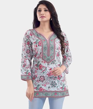 Meher Impex Women's Crepe Tunic ( Multi Color )