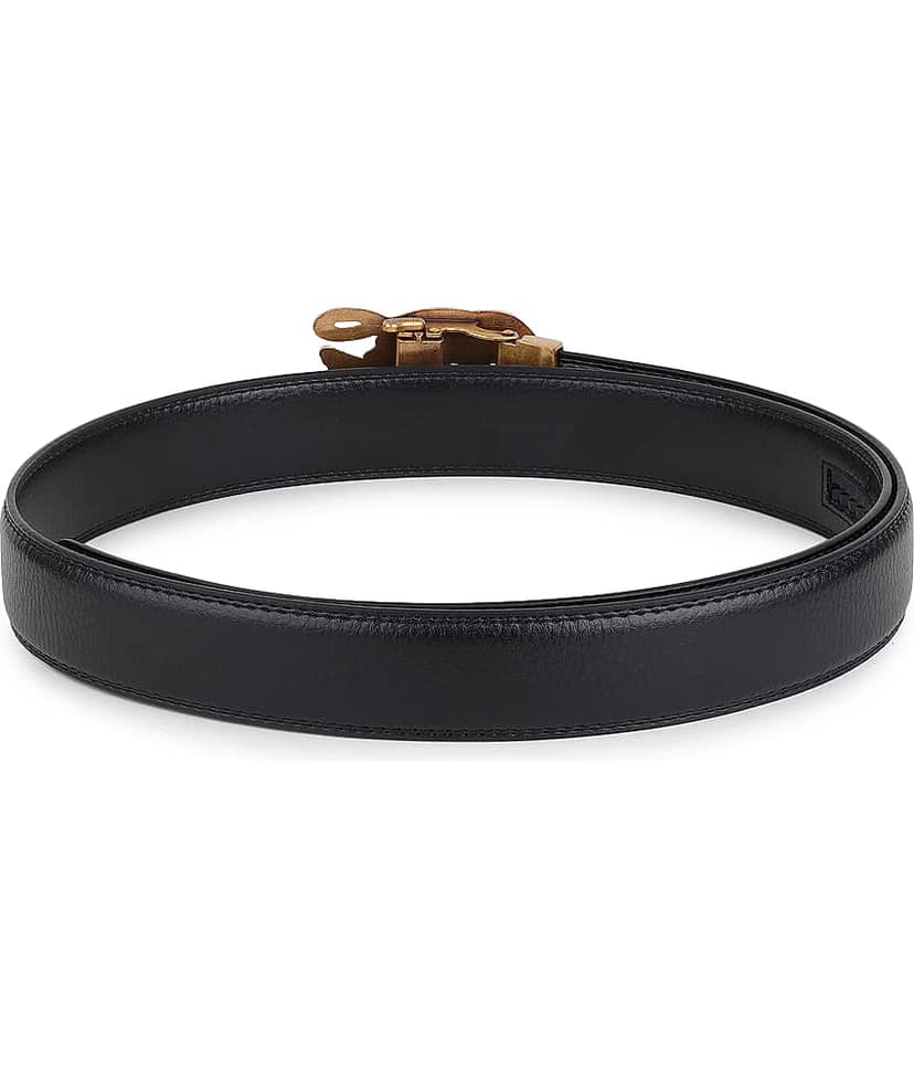 Zoro - Black Faux Leather Men's Casual Belt ( Pack of 1 ) view 2