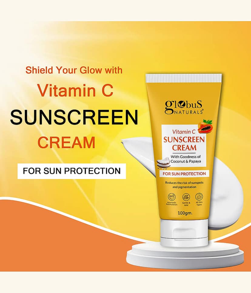 Globus Naturals Sunscreen Cream For All Skin Type ( Pack of 5 ) view 2