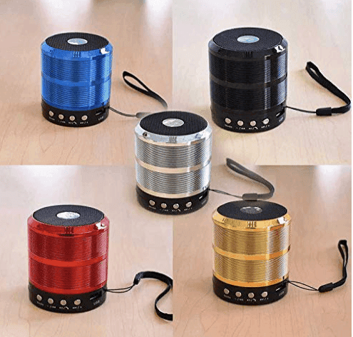 Mini Bluetooth Speaker with FM Radio, USB Pen Drive Slot and Memory Card Slot, AUX Input view 2