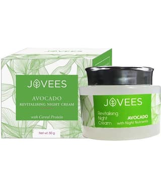Jovees Herbal Avocado Revitalising Night Cream For Younger And Glowing Skin, 50gm (Pack of 1)