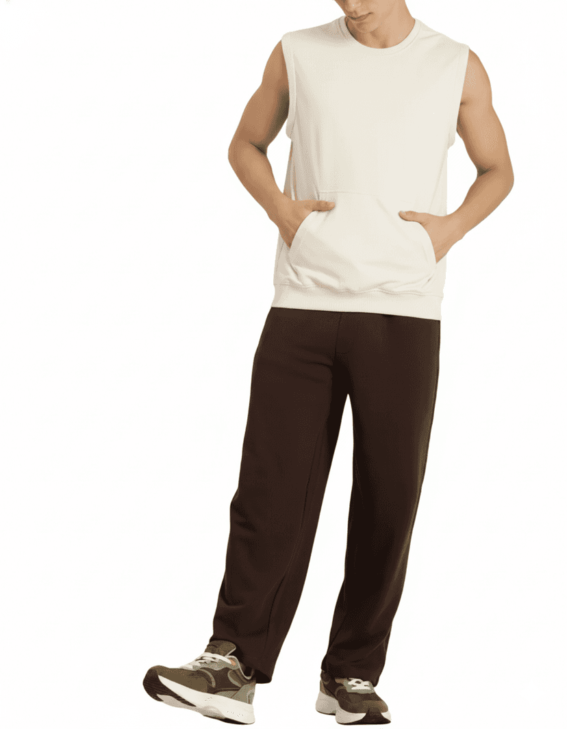 Pack Of 2 Joggers : Brown and Beige view 2