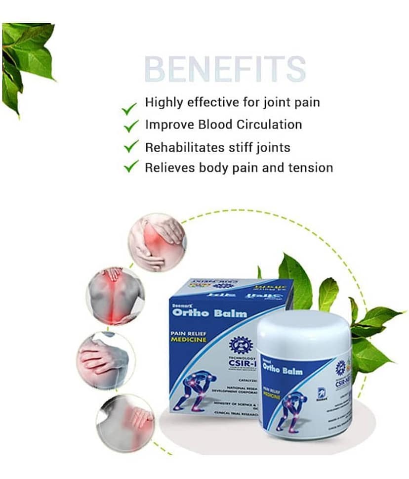 Deemark Ortho Balm for Joint Pain, Back Pain, Knee Pain, Shoulder Pain. Deemark Ortho Balm Pack of 5 Highly Effective for All Type of Joint and Muscle Pain view 2